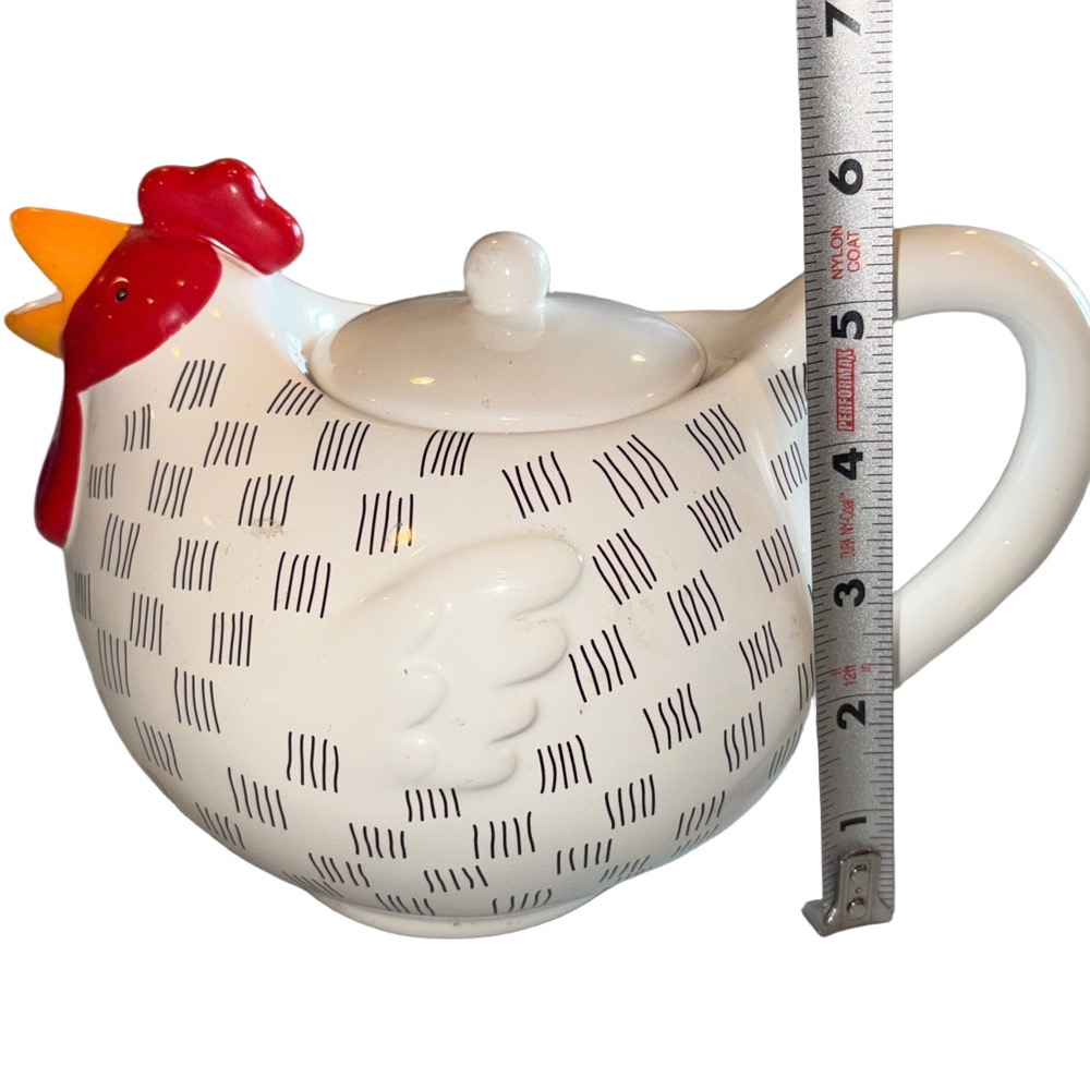 Blue Sky Vintage Ceramics Rooster Teapot - Picture 8 of 8